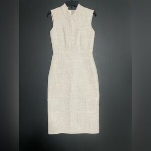 Marc Jacobs Sleeveless Cream Midi Dress
